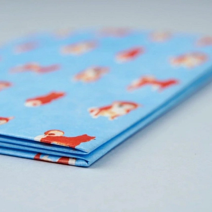 Обложка на паспорт New Wallet «New Shiba», голубая, фото 4.