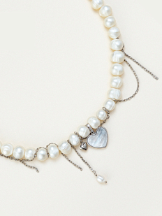 Чокер ручной работы «Inspire», речной жемчуг, родированная латунь