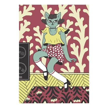 Скетчбук Валя Карнавалова «Девушка-кошка», А5, 200 страниц, фото 1.