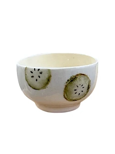 Пиала ручной работы Катя Вебер Киви, белая, керамика, 125 мл