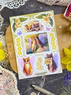 Стикерпак Лавкот «Кото-феи», А6