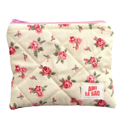 Мини-кошелёк ручной работы АМИ (Ami lé sac), розовые розы, фото 1.
