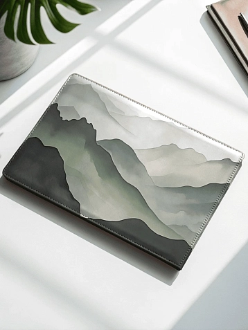 Обложка на студенческий билет DARI DARI «Зелёные горы», экокожа, фото 2.