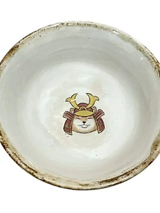 Блюдце ручной работы Керемет «Самурай сиба-ину», коричневое, керамика, 12 см