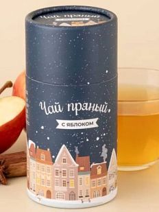 Пряный чай с яблоком в подарочном тубусе, 40 г