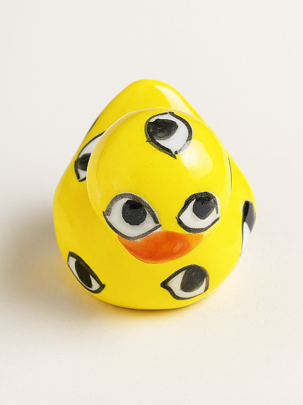 Керамическая фигурка Уточка «Глаза», 7 см, фото 2.
