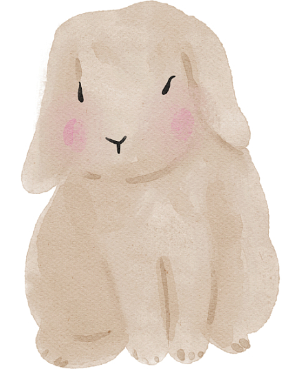 3D Стикер на телефон «Кролик», объёмный, 5 см, фото 1.