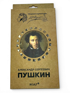 Картонный конструктор 3D «Пушкин», микро