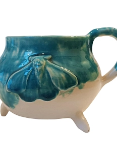 Кружка ручной работы Мотылёк. керамика, 500 мл