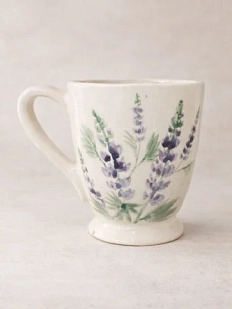 Кружка ручной работы Верба керамика классика «Лаванда», керамика, 250 мл