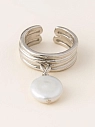 Кольцо с подвеской из барочного жемчуга не замкнутые «Old Money», превью фото 2