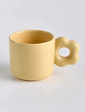 Кружка ручной работы ОХ! керамика «Цвет-ок», жёлтая, керамика, 240 мл