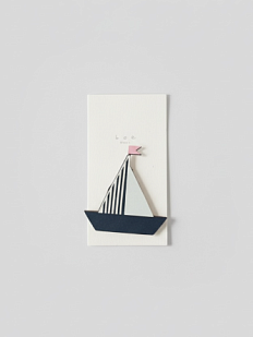 Бирка для подарка на прищепке «Парус», BOE