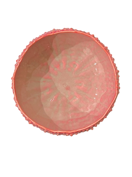 Салатник морской ёж ручной работы VELES «Рассвет над Имладрис», фарфор, 750 мл, фото 3.