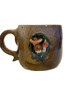 Кружка ручной работы «Гриб»