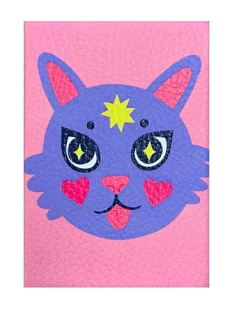 Картхолдер Валя Карнавалова «Котик», розовый, двусторонний, ПВХ