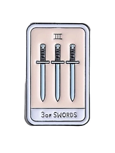 Значок эмалированный «Таро Мечи»