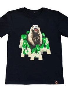 Футболка Barking store «Сурок АААА», М жен., чёрный