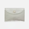Cкладной кошелёк визитница ручной работы, Kokosina bags, натуральная кожа, серебряный, превью фото 1