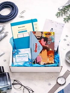 Подарочный набор на 23 февраля с книгой «Отцы», скетчбуком и шоколадом