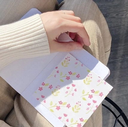 Открытка квадратная «Цветы», 10 х 10 см, фото 2.