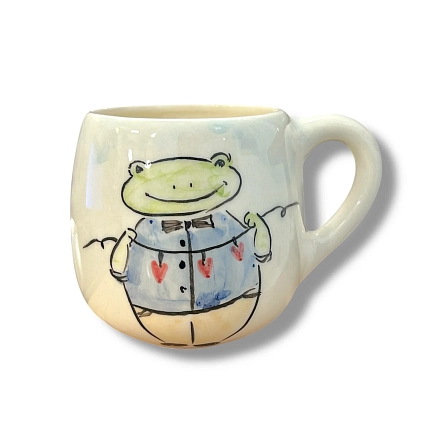 Кружка ручной работы НАДО ЖЕ Лягушка, керамика, 300 мл, фото 1.