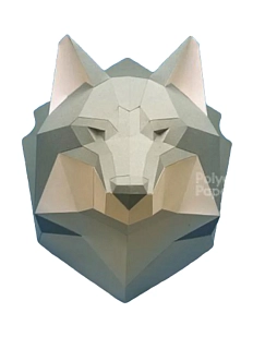 Набор для склейки головы волка