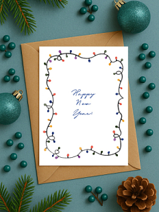 Открытка на Новый год «Happy New Year!», А6