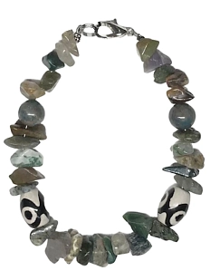 Браслет ручной работы «Халцедон»