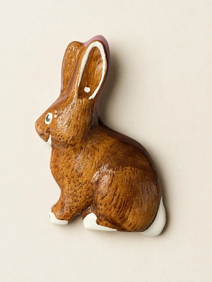 Брошь «Заяц тёмный», фото 1.