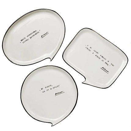 Тарелка ручной работы ЮЛЬНИКА (JULNIKA) «Что за страсти?», разноцветная, полуфарфор, 20 см, фото 4.