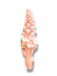 Свеча «Цветок большой» розового цвета