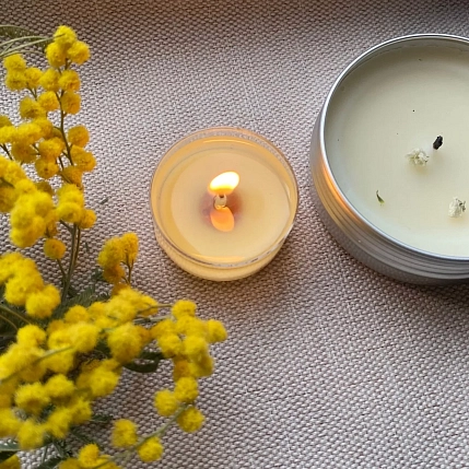 Свеча ручной работы «Имбирное печенье», 50 г, фото 3.