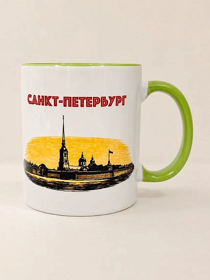 Кружка DARI DARI «Санкт-Петербург. Петропавловская крепость», керамика, 330 мл, фото 1.