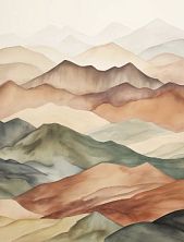 3D Стикер на телефон «Песчаные горы», объёмный