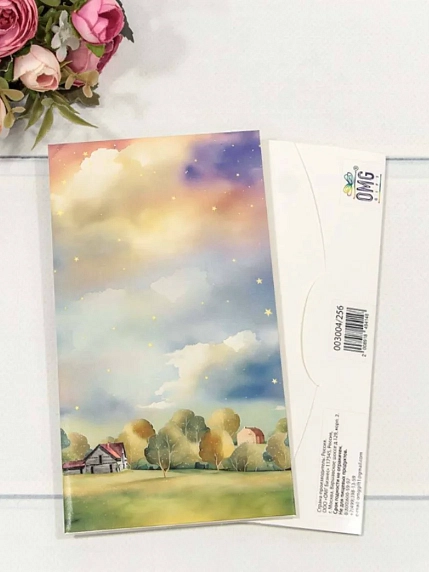 Конверт подарочный «Пейзаж №2», фото 1.