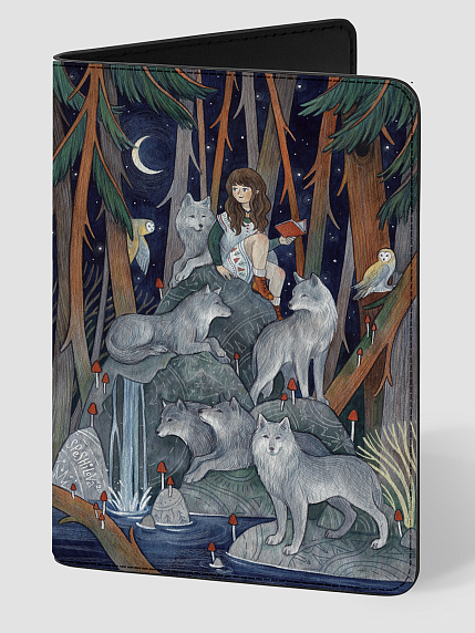 Обложка на паспорт «Волки», Спешилова Анна, фото 1.