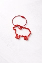 Брелок «Овечка», символ года 2027, красный, 6 см, превью фото 2
