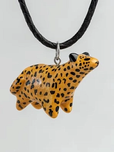 Подвеска ручной работы Боттери керамика «‎Леопард»‎, керамика