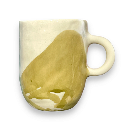 Кружка ручной работы керамическая с фигуркой «Лошадка», с разводами, 350 мл, фото 2.