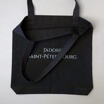 Сумка шоппер Подписные изделия «J'adore Saint-Petersbourg», чёрный, фото 4.