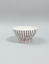 Фруктовница ручной работы ММ керамика «Полоски», 18 см