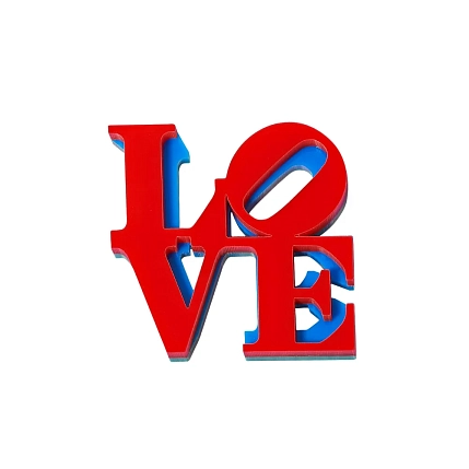 Брошь Monolama «LOVE», красная, фото 1.