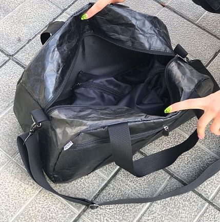 Сумка Ranzel Bags «Hunty Black», тайвек, чёрная, фото 6.