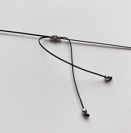 Браслет язык Морзе Something Special «BFF (best friends forever)» на черной нити, фото 3.