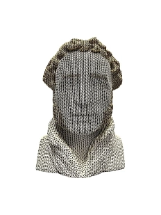 Собранный картонный бюст 3D «Пушкин»