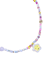 Чокер ручной работы Радость Рядом «Ромашка», белый, бисер, полимерная глина