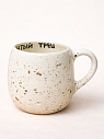 Кружка ручной работы круглая «Кофе и свежевыжатый треш», керамика, 400 мл, превью фото 1
