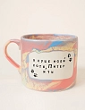 Кружка сувенирная ручной работы Тата вытворяет/NF ceramics «В душе моей коты, Питер и ты», розовая, керамика, 500 мл, превью фото 1