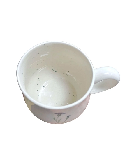 Кружка ручной работы Верба керамика груша «Веточка васильков», керамика, 350 мл, фото 2.